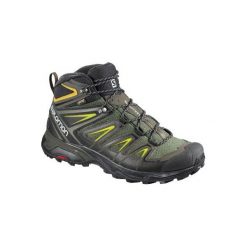 Buty trekkingowe męskie: Salomon Buty męskie X Ultra 3 Mid GTX Castor Gray/Black/Green Sulphur r. 42 (401337)