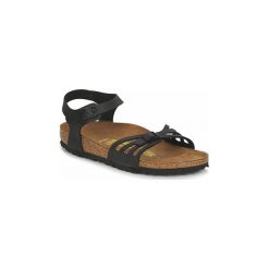 Sandały Birkenstock BALI. Czarne sandały damskie marki Birkenstock, bez wzorów, bez obcasa, bez zapięcia. Za 349,00 zł.