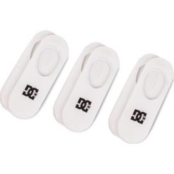 Zestaw 3 par stopek męskich DC - Liner 3Pk EDYAA03153 r.40/45 WBB0. Białe skarpetki męskie DC, z elastanu. Za 39,00 zł.
