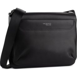 Torba na laptopa TRUSSARDI JEANS - Business City 71B00168 K299. Czarne torby męskie skórzane Trussardi Jeans, bez wzorów, z jeansu. W wyprzedaży za 359,00 zł.