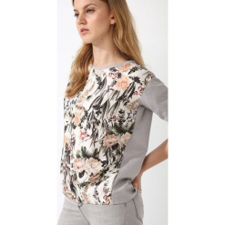 BLUZA NIEROZPINANA DAMSKA. Szare bluzy damskie marki Top Secret, na lato. Za 49,99 zł.