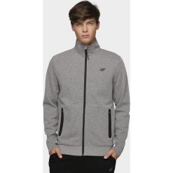 Bluza męska BLM301 - szary melanż. Szare bluzy męskie xxl, melanż, z dzianiny. Za 139,99 zł.