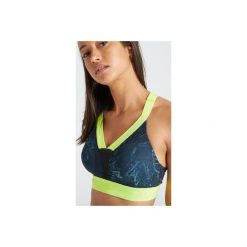 Stanik fitness cardio 500. Niebieskie buty sportowe damskie DOMYOS, xs, bez wzorów, z elastanu, na fitness i siłownię. Za 59,99 zł.