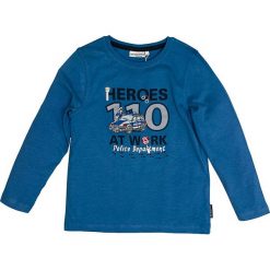 Koszulka "Patrol" w kolorze niebieskim. Niebieskie t-shirty chłopięce Salt and Pepper, z nadrukiem, z bawełny, z długim rękawem. W wyprzedaży za 32,95 zł.