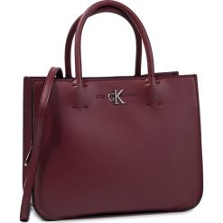 Torebka CALVIN KLEIN JEANS - Ckj Monogram Hw Satchel K60K605785 VAQ. Czerwone torebki klasyczne damskie Calvin Klein Jeans, bez wzorów, z jeansu, klasyczne, na ramię, bez dodatków. Za 699,00 zł.