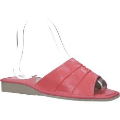 Koralowe kapcie skórzane casu d-k-51. Pomarańczowe kapcie damskie Casu. Za 29,99 zł.