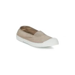 Buty Bensimon TENNIS ELASTIQUE. Brązowe baleriny damskie Bensimon, bez wzorów, bez zapięcia. Za 129,00 zł.
