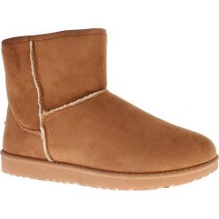 Buty zimowe damskie: Zimowe botki „Princesse” w kolorze jasnobrązowym
