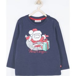Coccodrillo - Longsleeve dziecięcy 92-110 cm. Niebieskie t-shirty chłopięce marki COCCODRILLO, z nadrukiem, z dzianiny, z długim rękawem. W wyprzedaży za 14,90 zł.