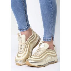 Złote Sneakersy Here We Go. Żółte buty sportowe damskie Inny. Za 89,99 zł.