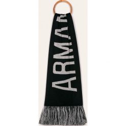 Armani Exchange - Szalik. Niebieskie szaliki męskie Armani Exchange, bez wzorów, z bawełny. W wyprzedaży za 179,90 zł.
