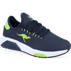 Sneakersy chłopięce KangaROOS 18225 granatowy 30. Niebieskie trampki chłopięce KangaROOS, bez wzorów, bez zapięcia. Za 99,00 zł.