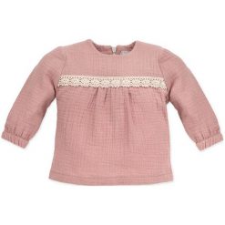 Pinokio Dziewczęca Bluza Petit Lou 98 Różowy. Różowe bluzy niemowlęce Pinokio, bez wzorów, z bawełny, bez rękawów, bez kaptura. Za 83,00 zł.