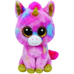 Przytulanki i maskotki: TY Maskotka Beanie Boos Fantasia – Kolorowy Jednorożec, 62 Cm