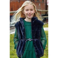 Mayoral - Bezrękawnik dziecięcy 128-167 cm. Żółte kurtki dziewczęce Mayoral, w paski, z poliesteru, bez kaptura. Za 175,90 zł.