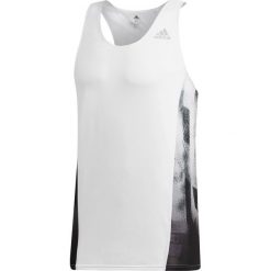 Koszulka do biegania męska ADIDAS SUB 2 SINGLET WHITE/BLACK / DQ1844. Czarne koszulki męskie Adidas, m, bez wzorów, bez kołnierzyka, bez rękawów, do biegania. Za 209,99 zł.