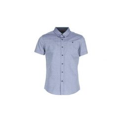 Koszule z krótkim rękawem Casual Attitude IPOLAERE. Niebieskie koszule męskie Casual Attitude, s, bez wzorów, casualowe, bez kołnierzyka, z krótkim rękawem. Za 74,50 zł.
