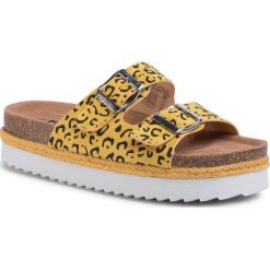 Espadryle REFRESH - 69644 Amarillo. Żółte espadryle damskie Refresh, bez wzorów, ze skóry, bez obcasa. Za 169,00 zł.