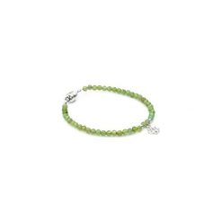 Bransoletka Granat Zielony srebro. Zielone bransoletki damskie marki Brazi druse jewelry, z granatem, srebrne. Za 180,00 zł.