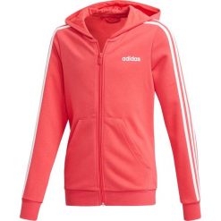 Adidas Bluza dziewczęca YG E 3S FZ HD 140 różowa. Różowe bluzy dziewczęce Adidas, w paski, sportowe, bez rękawów, bez kaptura. W wyprzedaży za 189,00 zł.