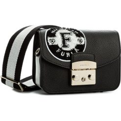 Torebka FURLA - Metropolis 904040 B BLX1 OPS Onyx/Petalo. Czarne listonoszki damskie marki Furla. W wyprzedaży za 979,00 zł.