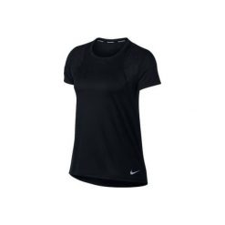 Nike Koszulka Damska Do Biegania W Nk Run Top Ss Black L. Czarne topy damskie Nike, l, bez wzorów, z materiału, bez rękawów, do biegania, dri-fit (nike). Za 85,00 zł.