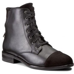 Botki BALDACCINI - 968000-D Czarny Samuel/Czarny C. Czarne buty zimowe damskie Baldaccini, ze skóry. W wyprzedaży za 239,00 zł.