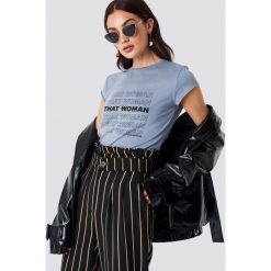 NA-KD T-shirt That Woman - Blue. Niebieskie t-shirty damskie marki NA-KD, z nadrukiem. Za 72,95 zł.