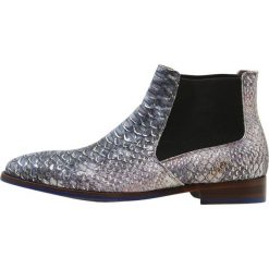 Buty zimowe męskie: Floris van Bommel Botki blue silver snake
