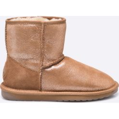 Emu Australia - Botki Stinger Metallic Mini. Brązowe buty zimowe damskie EMU Australia, z materiału, z okrągłym noskiem, na obcasie. W wyprzedaży za 379,90 zł.