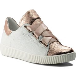 Sneakersy R.POLAŃSKI - 0918 Biały Kryształ Szampański. Różowe półbuty damskie marki R.Polański, na co dzień, bez wzorów, ze skóry, bez obcasa, na płaskiej podeszwie, bez zapięcia. W wyprzedaży za 229,00 zł.