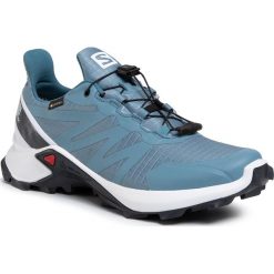 Buty SALOMON - Supercross Gtx W GORE-TEX 408095 25 V0 Bluestone/White/India Ink. Niebieskie buty sportowe damskie Salomon, bez wzorów, z tworzywa sztucznego, sportowe, do biegania, gore-tex. W wyprzedaży za 399,00 zł.