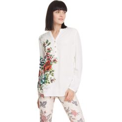 Desigual Aruba Bluzka Biały. Białe bluzki damskie Desigual, s, z nadrukiem, z wiskozy. Za 378,95 zł.