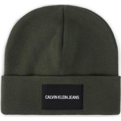 Czapka CALVIN KLEIN JEANS - J Institutional Beanie K50K504935 LDD. Zielone czapki męskie Calvin Klein Jeans, na zimę, bez wzorów, z bawełny. Za 179,00 zł.