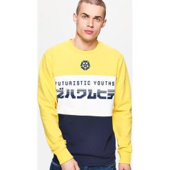 Bluza z nadrukiem - Żółty. Żółte bluzy męskie rozpinane marki Cropp, s, z nadrukiem. Za 79,99 zł.
