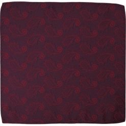 Elegancka, Męska Poszetka - ALTIES - Bordo, Paisley POSZALTTANIA0117. Czerwone poszetki męskie Alties, bez wzorów, z materiału, eleganckie. Za 16,90 zł.