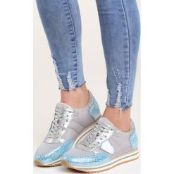 Szare Buty Sportowe Bluebell. Pomarańczowe buty sportowe damskie marki Born2be, z materiału. Za 89,99 zł.