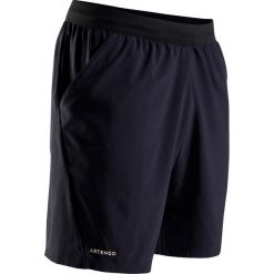 Spodenki tenis TSH 900 LIGHT męskie. Czarne spodenki sportowe męskie ARTENGO, s, bez wzorów, z elastanu, sportowe, tenisowe. Za 49,99 zł.