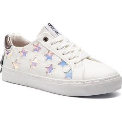 Sneakersy BIG STAR - DD274076 White. Białe półbuty damskie BIG STAR, ze skóry ekologicznej. W wyprzedaży za 119,00 zł.