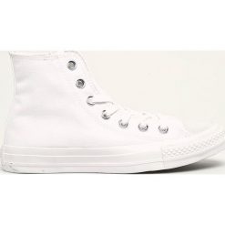 Converse - Trampki. Białe trampki i tenisówki damskie Converse, bez wzorów, z materiału, na sznurówki. W wyprzedaży za 279,90 zł.