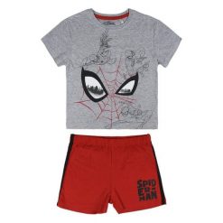 Disney Piżama Chłopięca Spiderman 98 Szary/Czerwony. Szare bielizna chłopięca Disney, z motywem z bajki, bez rękawów. Za 45,00 zł.
