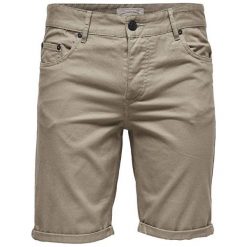 Only&Sons Męskie Szorty Ply Colored Shorts Sa 9920 Fallen Rock (Rozmiar 32). Szare spodenki i szorty męskie marki Only&Sons, m, bez wzorów, rockowe, krótkie. W wyprzedaży za 79,00 zł.
