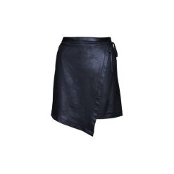 Spódnica ROXANE zakładkowa. Niebieskie spódniczki damskie JO-LI, na co dzień, s, bez wzorów, z poliesteru, eleganckie, mini, proste. Za 280,00 zł.