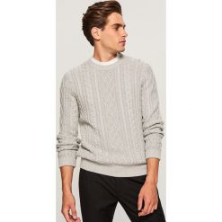 Sweter - Jasny szar. Szare swetry klasyczne męskie marki Reserved, l. Za 99,99 zł.