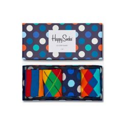 Happy Socks 4-pack Skarpetki Wielokolorowy. Skarpetki męskie Happy Socks, bez wzorów, z elastanu. Za 145,95 zł.