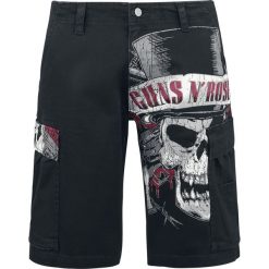 Spodnie męskie: Guns N' Roses Top Hat Skull Bojówki - Cargo czarny
