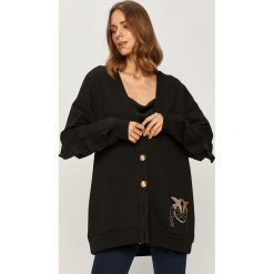 Pinko - Bluza. Czarne bluzy damskie Pinko, m, z aplikacjami, z bawełny, bez rękawów, bez kaptura. Za 1079,00 zł.