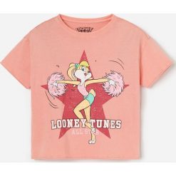 Bawełniany t-shirt Króliczka Lola - Pomarańczowy. Pomarańczowe t-shirty damskie Reserved, bez wzorów, z bawełny, bez kołnierzyka. Za 39,99 zł.