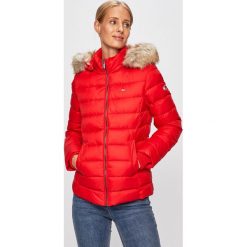 Tommy Jeans - Kurtka puchowa. Czarne kurtki damskie Tommy Jeans, s, bez wzorów, z poliesteru, krótkie. Za 899,90 zł.