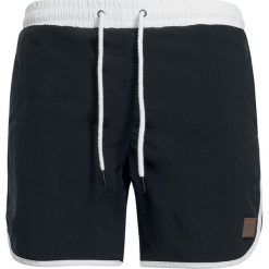 Kąpielówki męskie: Urban Classics Retro Swim Shorts Kąpielówki czarny/biały